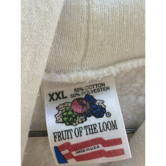 90’s Born In the USA  Freeze New York  Hoodie Size XXL Red White Blue Unisex - Picture 5 of 6